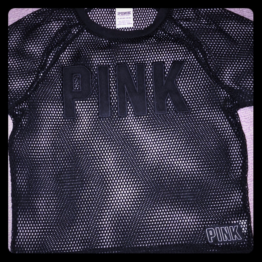 Pink see through tee